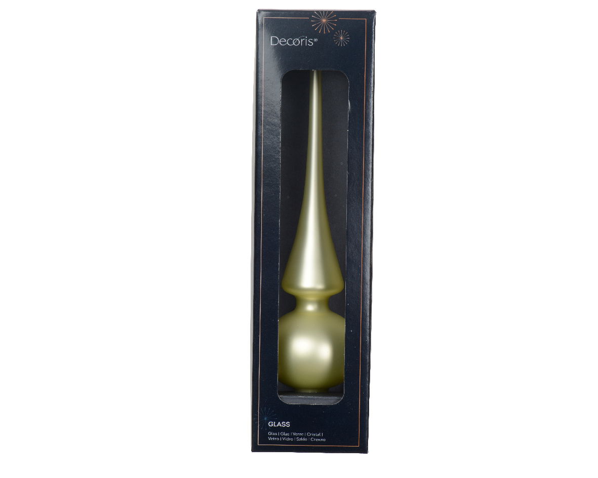 Decoris Piek glas d6h26 cm wit mint Q - 