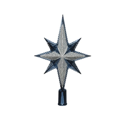 Decoris Piek Ster Glitter - Nachtblauw - 