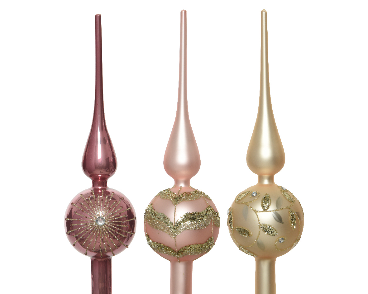 Ksd Piek glas d8h31cm roze a3 - 