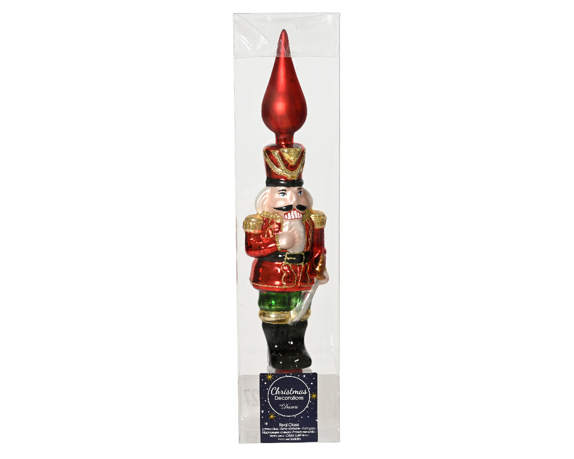 Ksd Piek glas d6h29cm rood - 