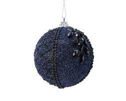 Ksd Kerstbal foam d8cm nachtblauw - 