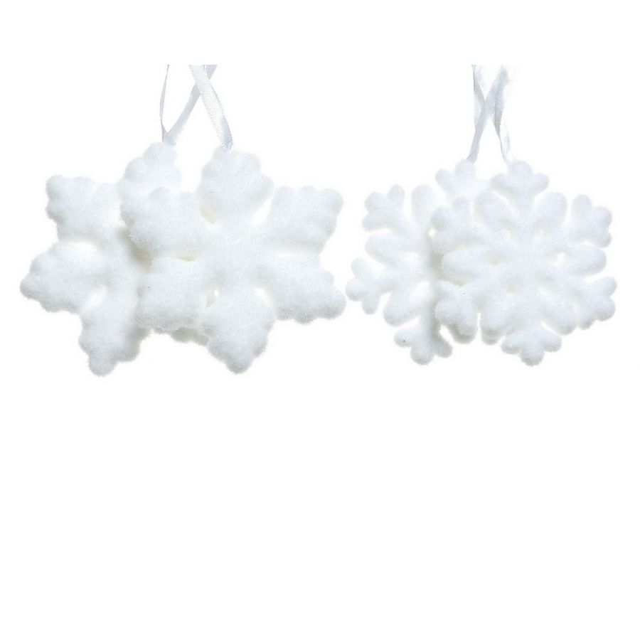 Ksd Orn.foam sneeuwvlok d11cm wt a2 2st - 