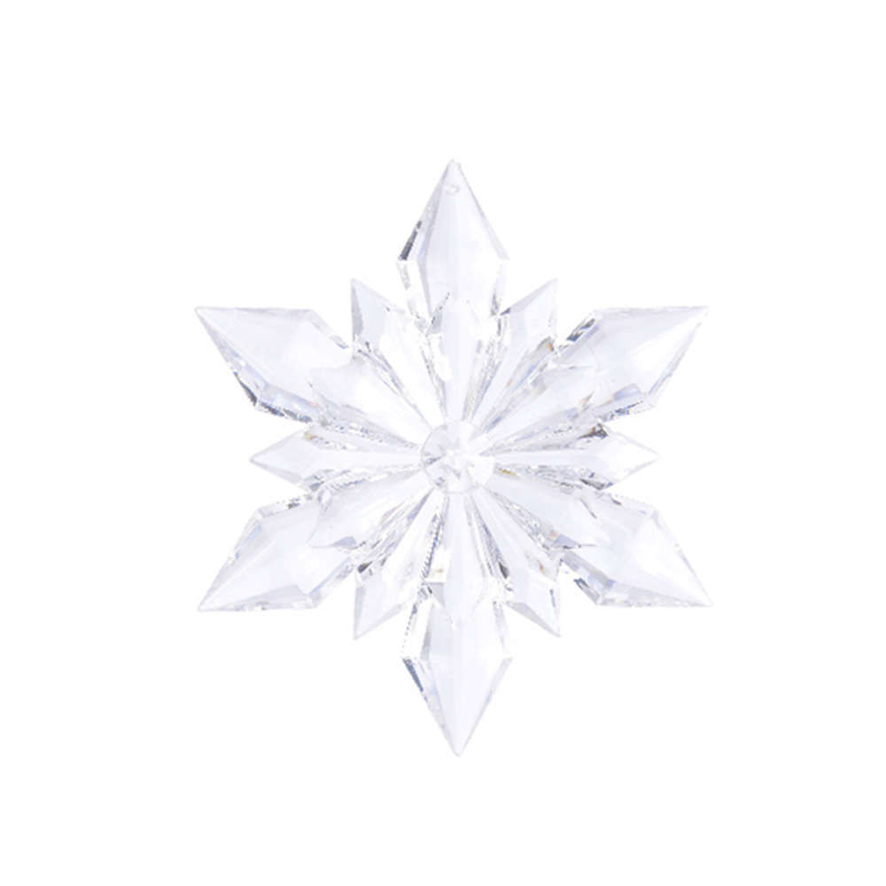 Decoris Ornament acryl l23b23cm snwvlok trns a3 - 