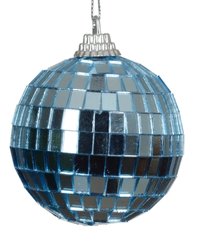 Decoris Kerstbal foam-glas d6 cm ijsblauw - 