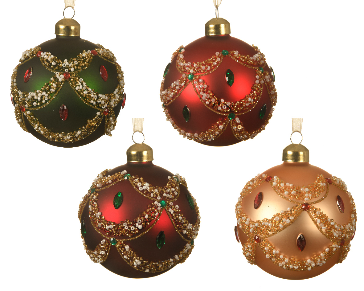 Ksd Kerstbal glas d8cm a4 - 