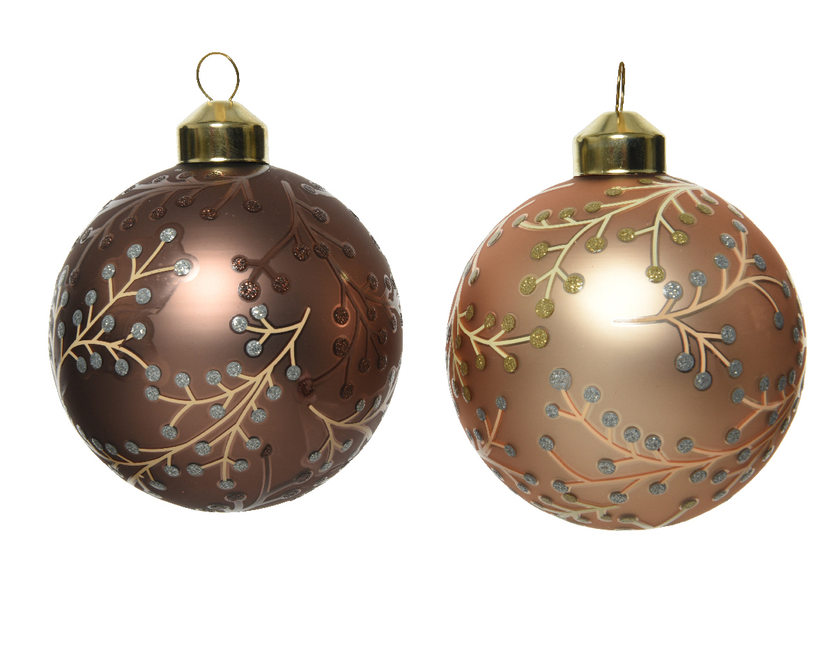 Ksd Kerstbal glas d8cm a2 - 