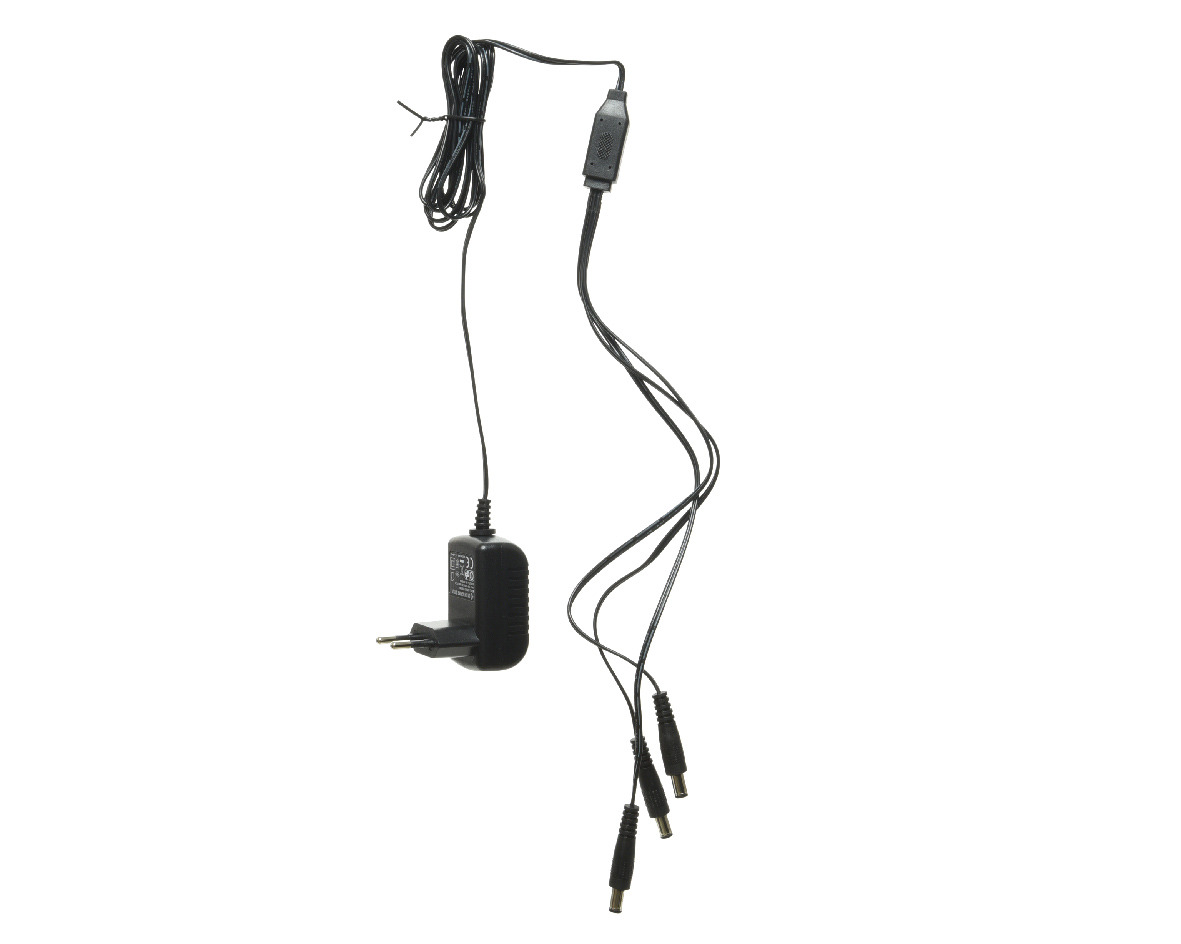 Lumineo 4,5 volt 3x trafo 4,5v-3,6w zwart - 