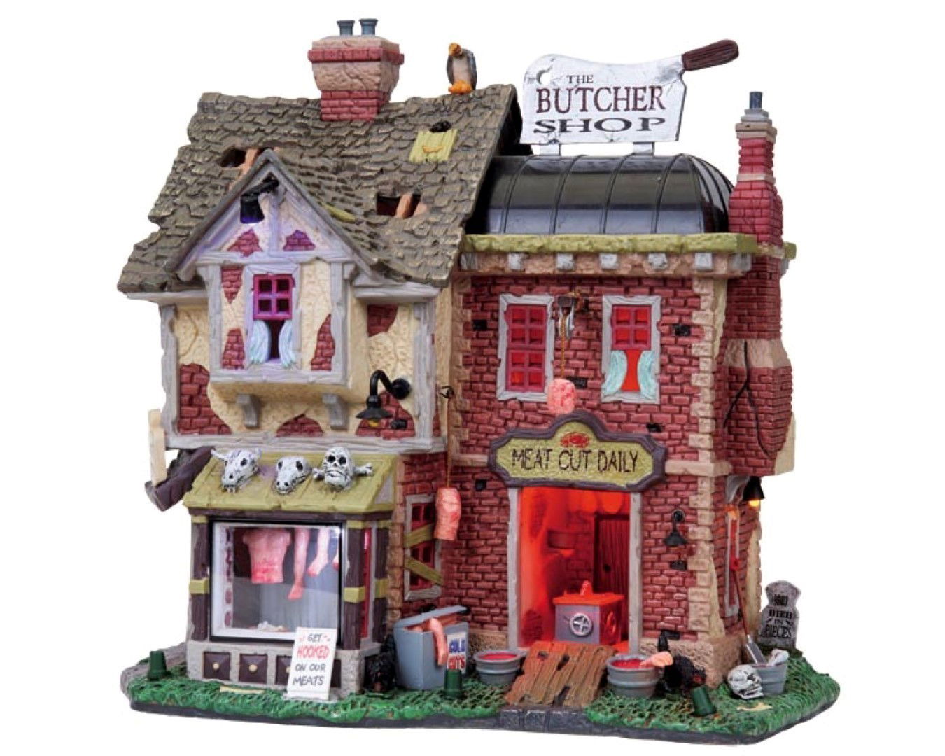 Lemax The butcher shop with 4.5v ad - 