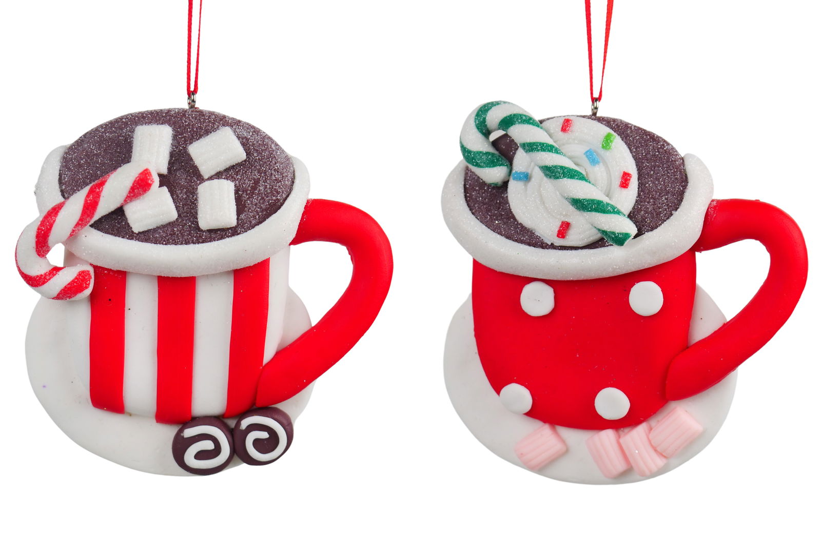 Kurt s adler 3.25 inch H Clay Dough Coffee Cup Orna X 2. 5x5x10 cm kerstornament - 