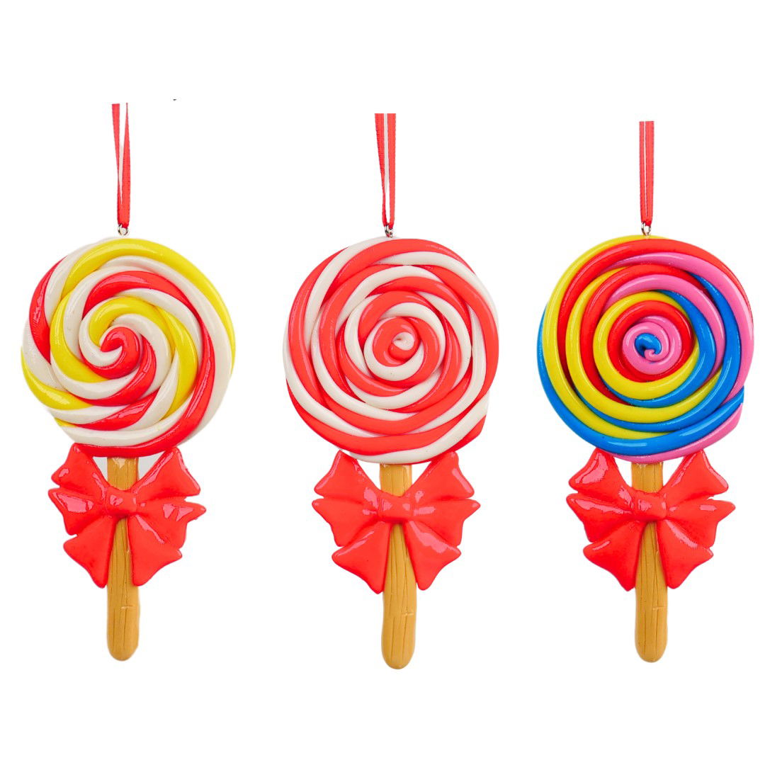 Kurt s adler 4.5 inch H Clay Dough Lollipop Orna X 3. 5x5x10 cm kerstornament - 