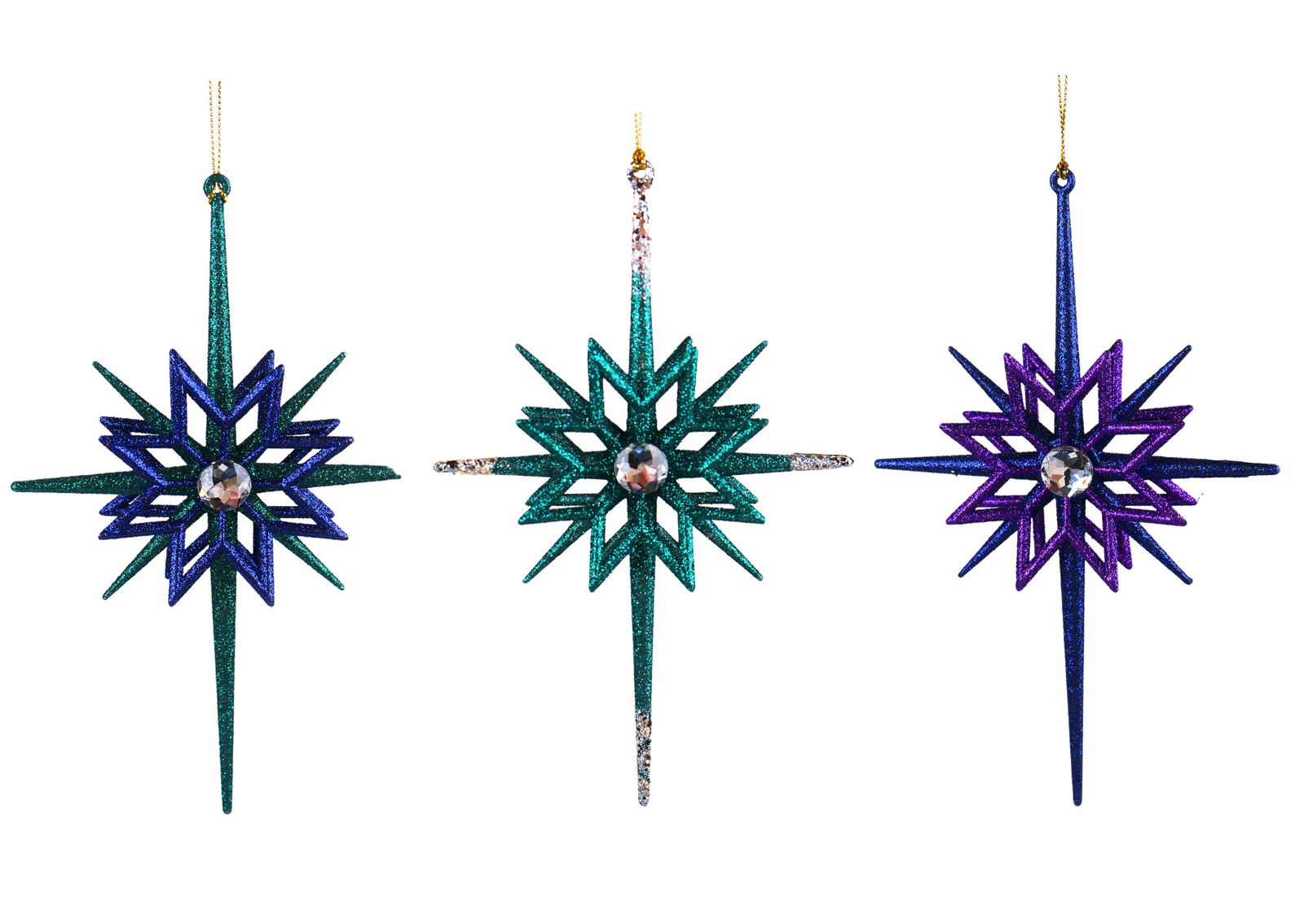 Kurt s adler 8 inch Snowflake Orna X 3. 5x5x10 cm kerstornament - 