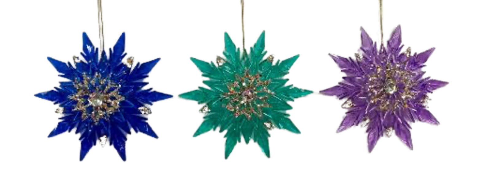 Kurt s adler 4.3 inch Snowflake Orna X 3. 5x5x10 cm kerstornament - 