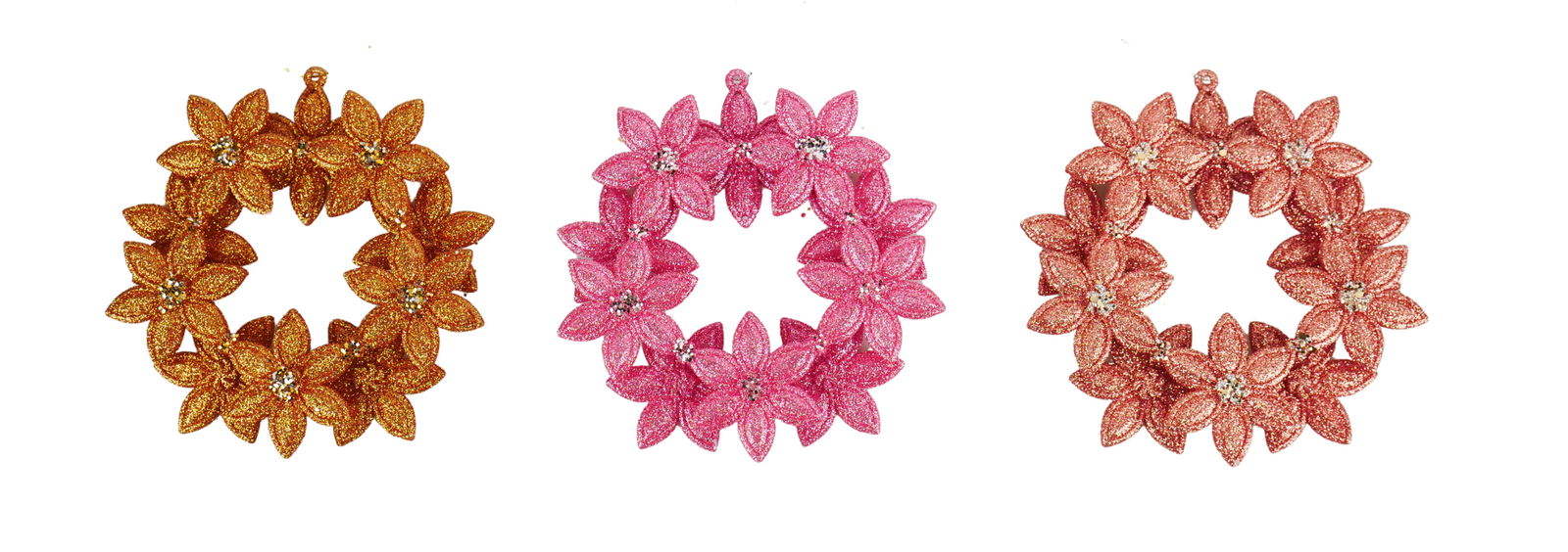 Kurt s adler 5.3 inch Star Wreath Orna X 3. I 5x5x10 cm kerstornament - 