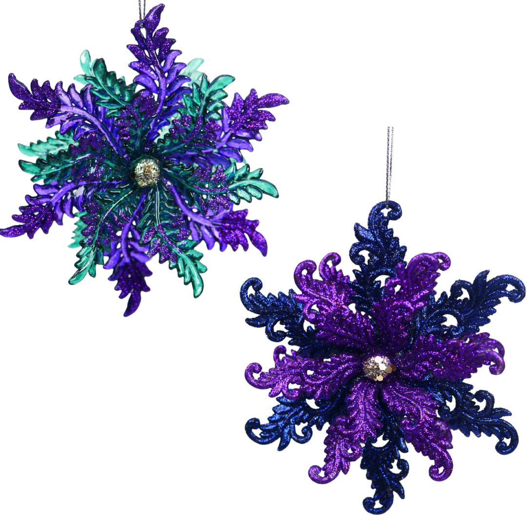 Kurt s adler 4.7 inch Snowflake Ornament X 2. 5x5x10 cm kerstornament - 