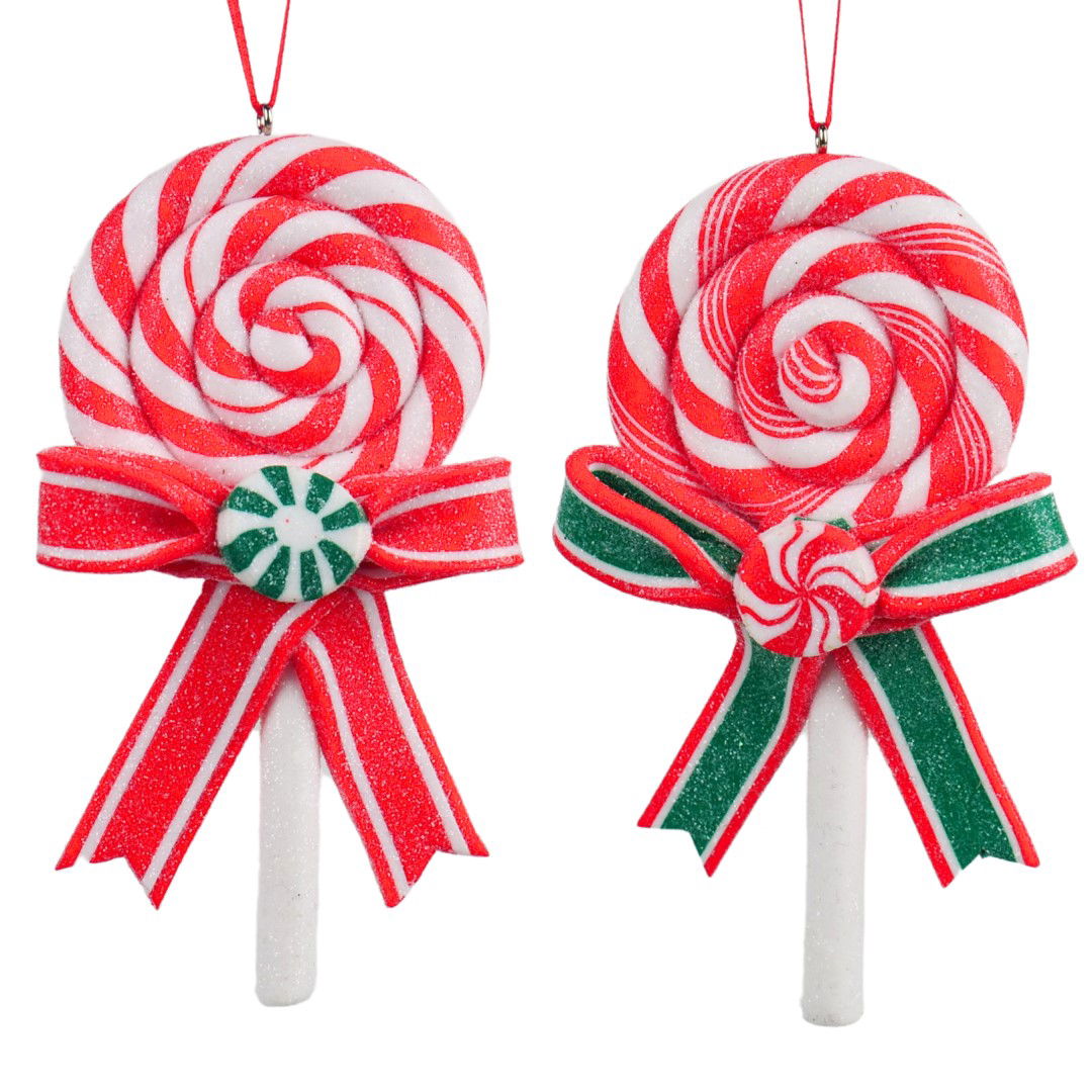 Kurt s adler 5 inch H Clay Dough Lollipop Orna 2. 5x5x10 cm kerstornament - 