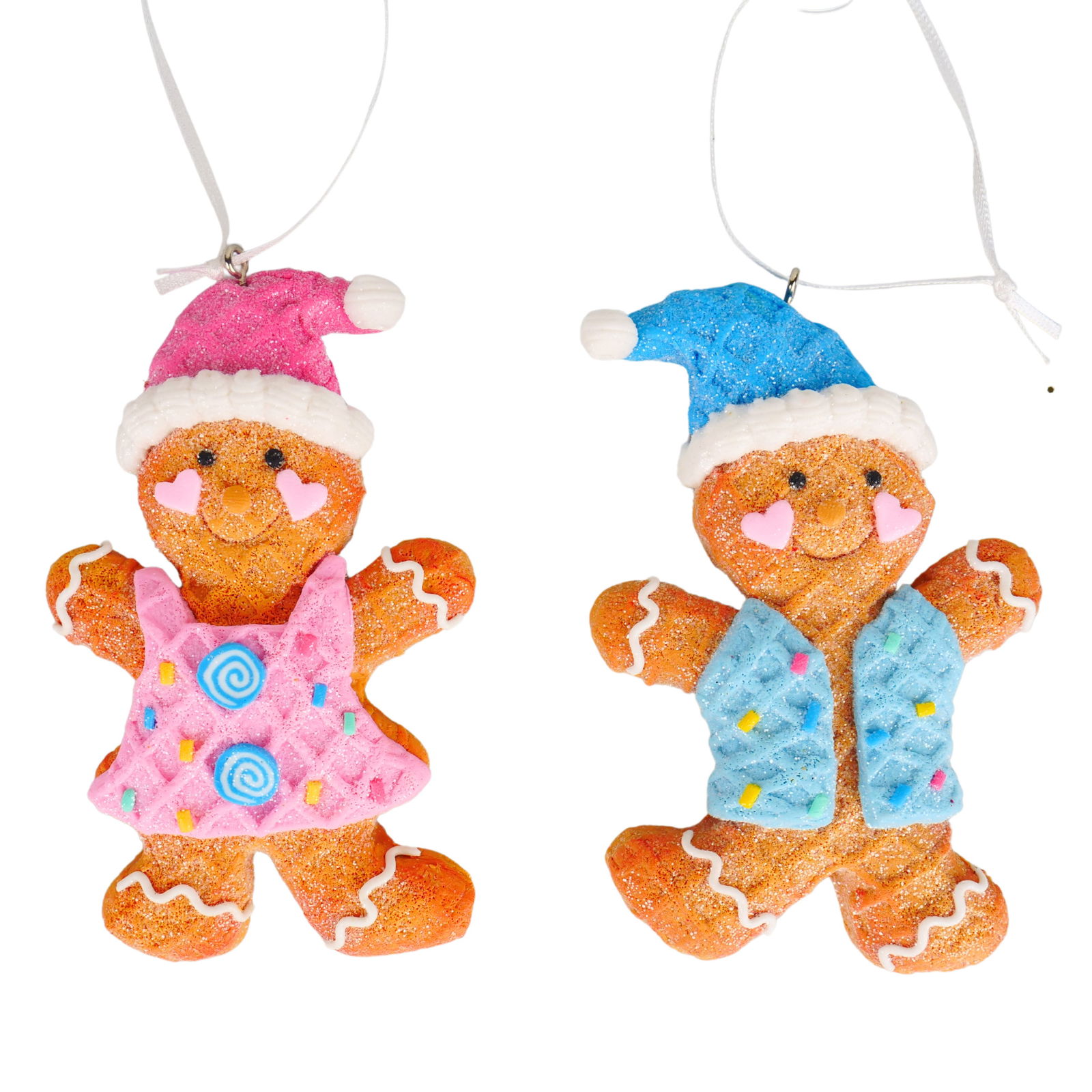 Kurt s adler 4.125 inch H Dough Gingerbread Orna X 2. I 5x5x10 cm kerstornament - 