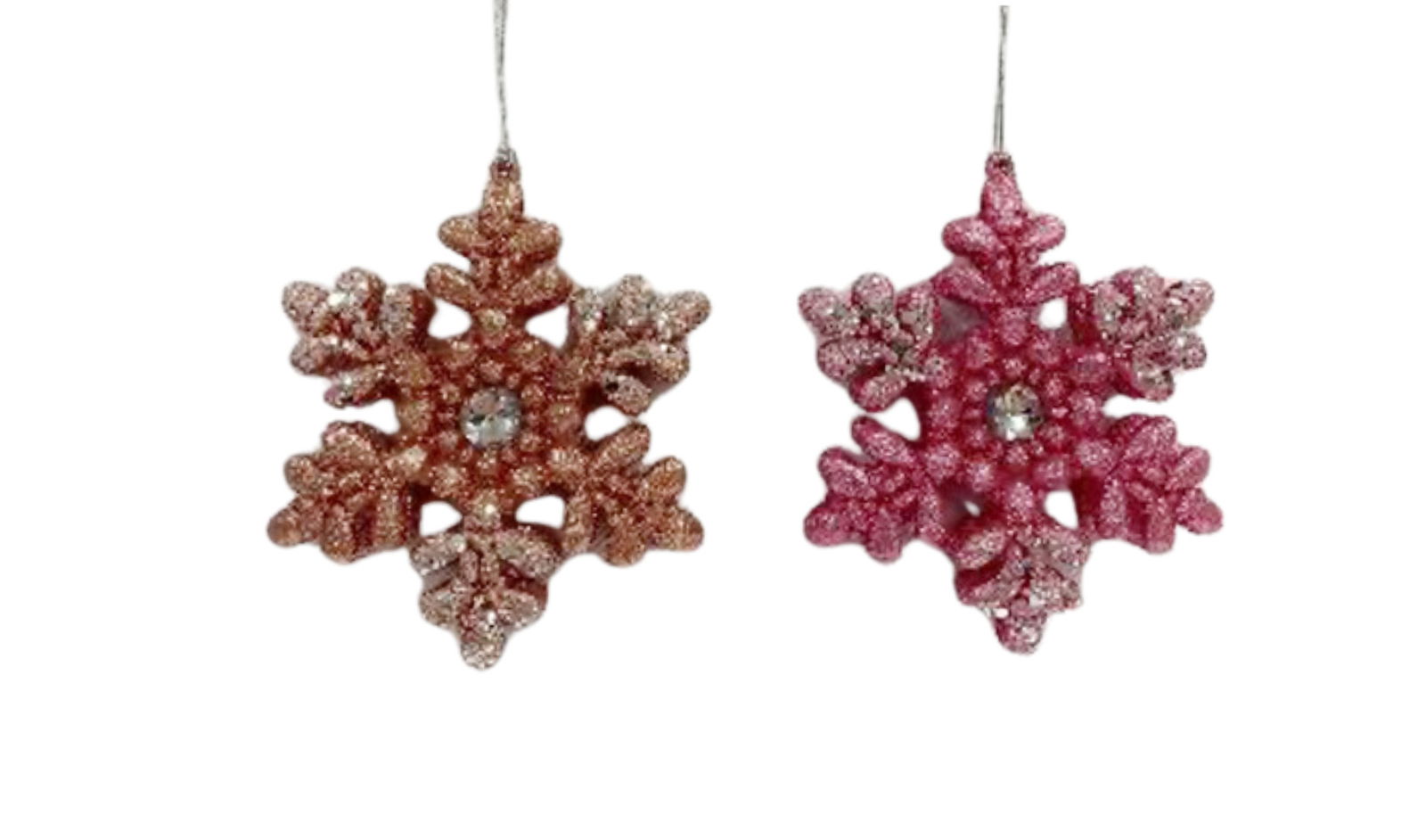 Kurt s adler 4 inch Snowflake Orna X 2. 5x5x10 cm kerstornament - 