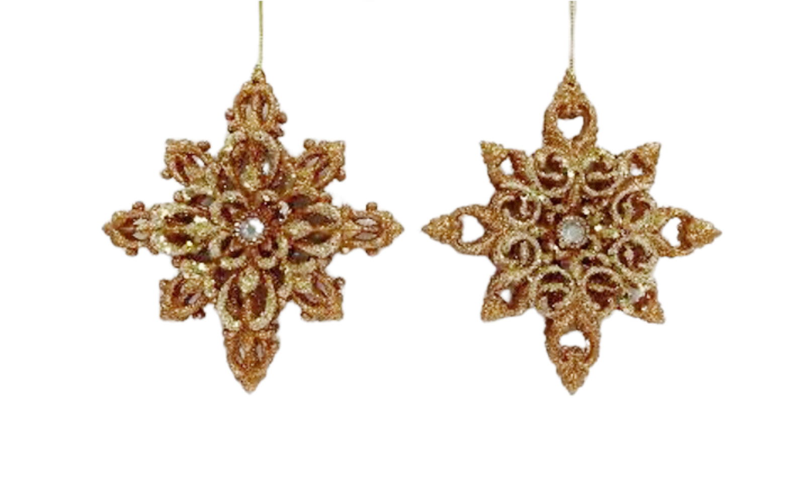 Kurt s adler 5.5 inch Snowflake Orna X 2. I 5x5x10 cm kerstornament - 