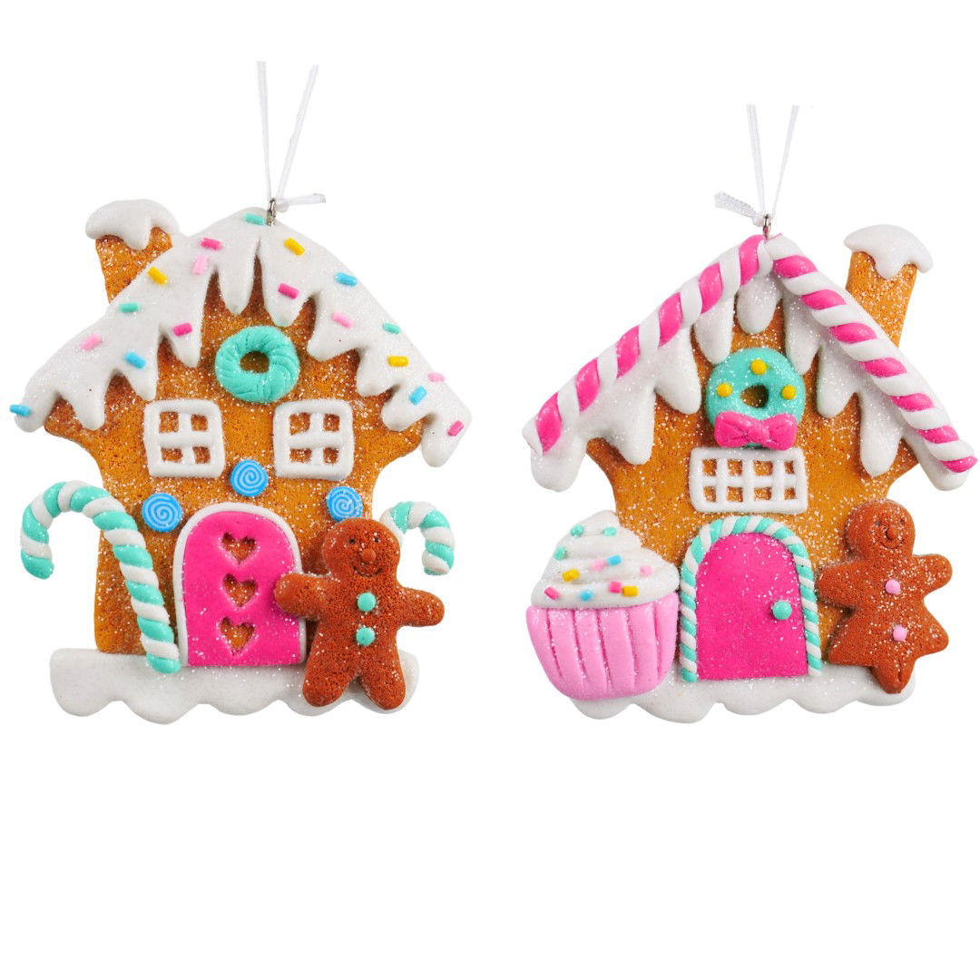 Kurt s adler 3.5 inch -4.125 inch H Dough Gingerbread House Orna X 2. 5x5x10 cm kerstornament - 