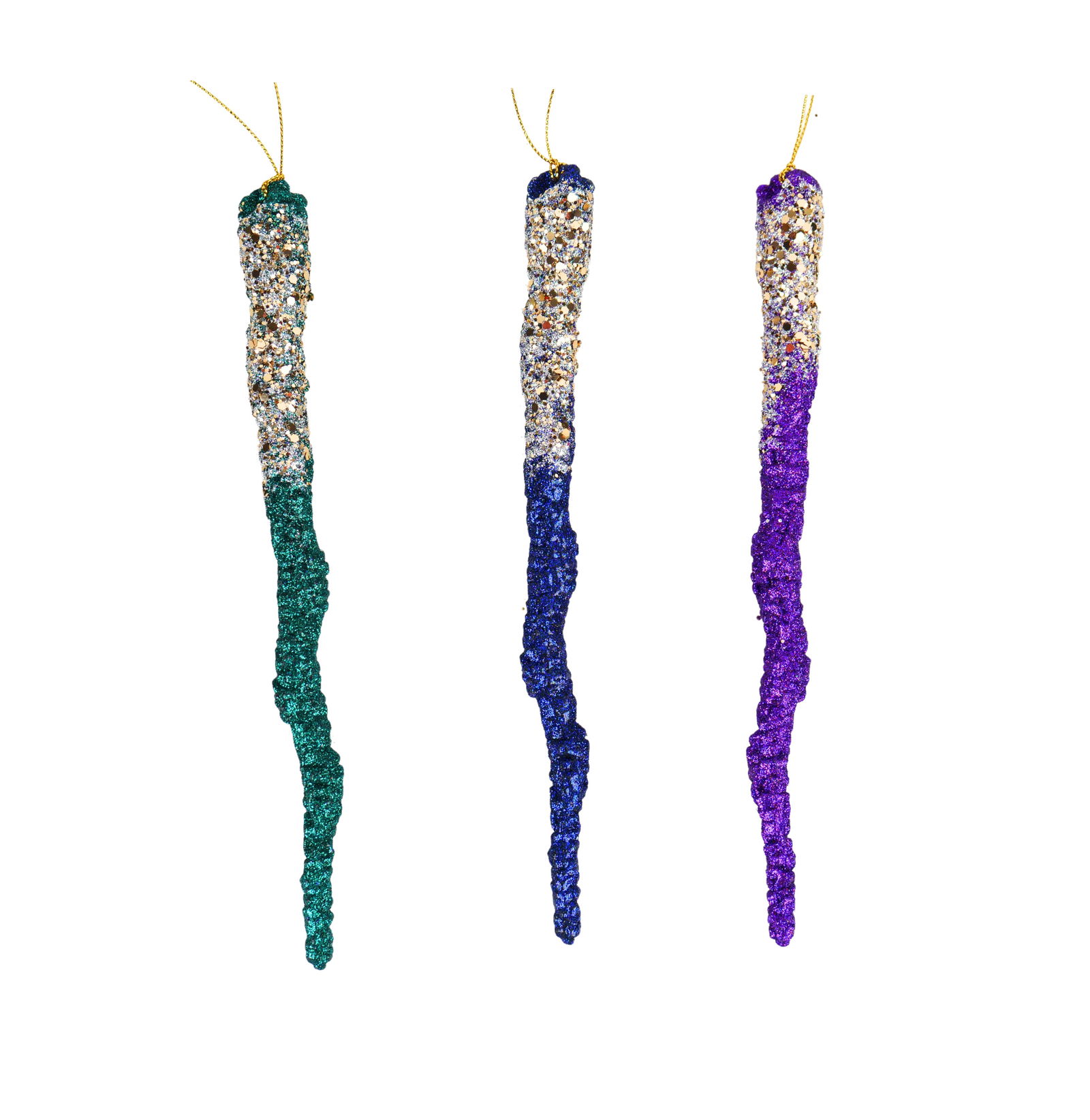 Kurt s adler 9 inch Icicle Orna X 3. 5x5x10 cm kerstornament - 
