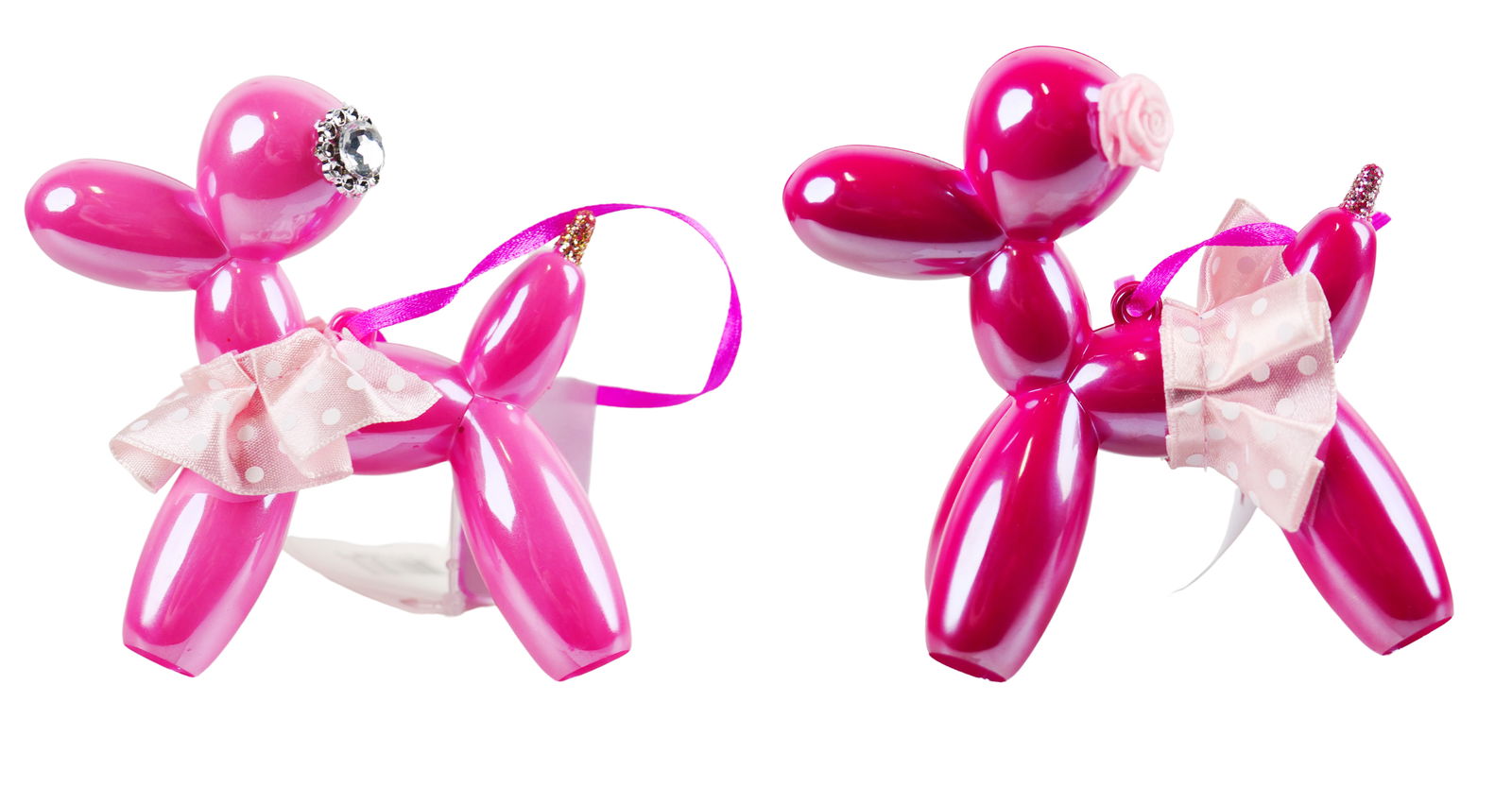 Kurt s adler 3.7 inch Balloon Dog Orna X 2. II 5x5x10 cm kerstornament - 