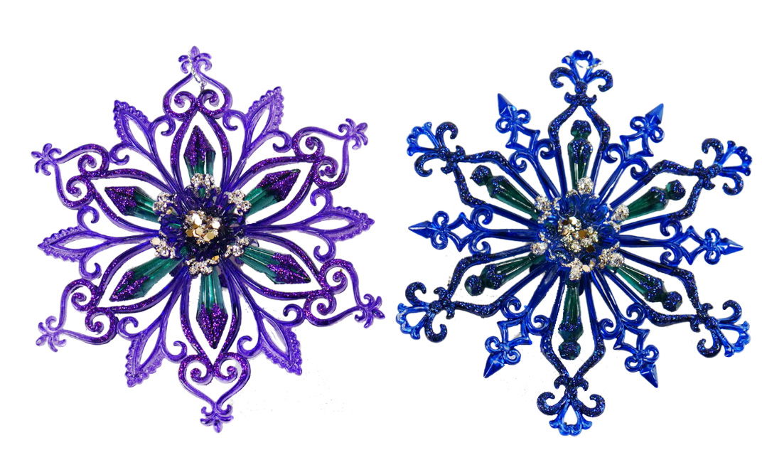 Kurt s adler 5.1 inch Snowflake Orna X 2. II 5x5x10 cm kerstornament - 