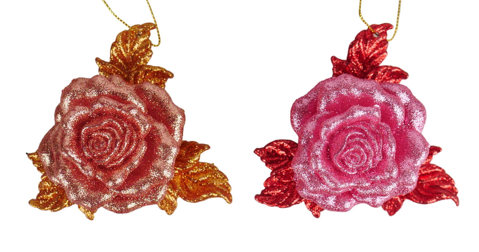 Kurt s adler 3.4 inch Rose Orna X 2. 5x5x10 cm kerstornament - 