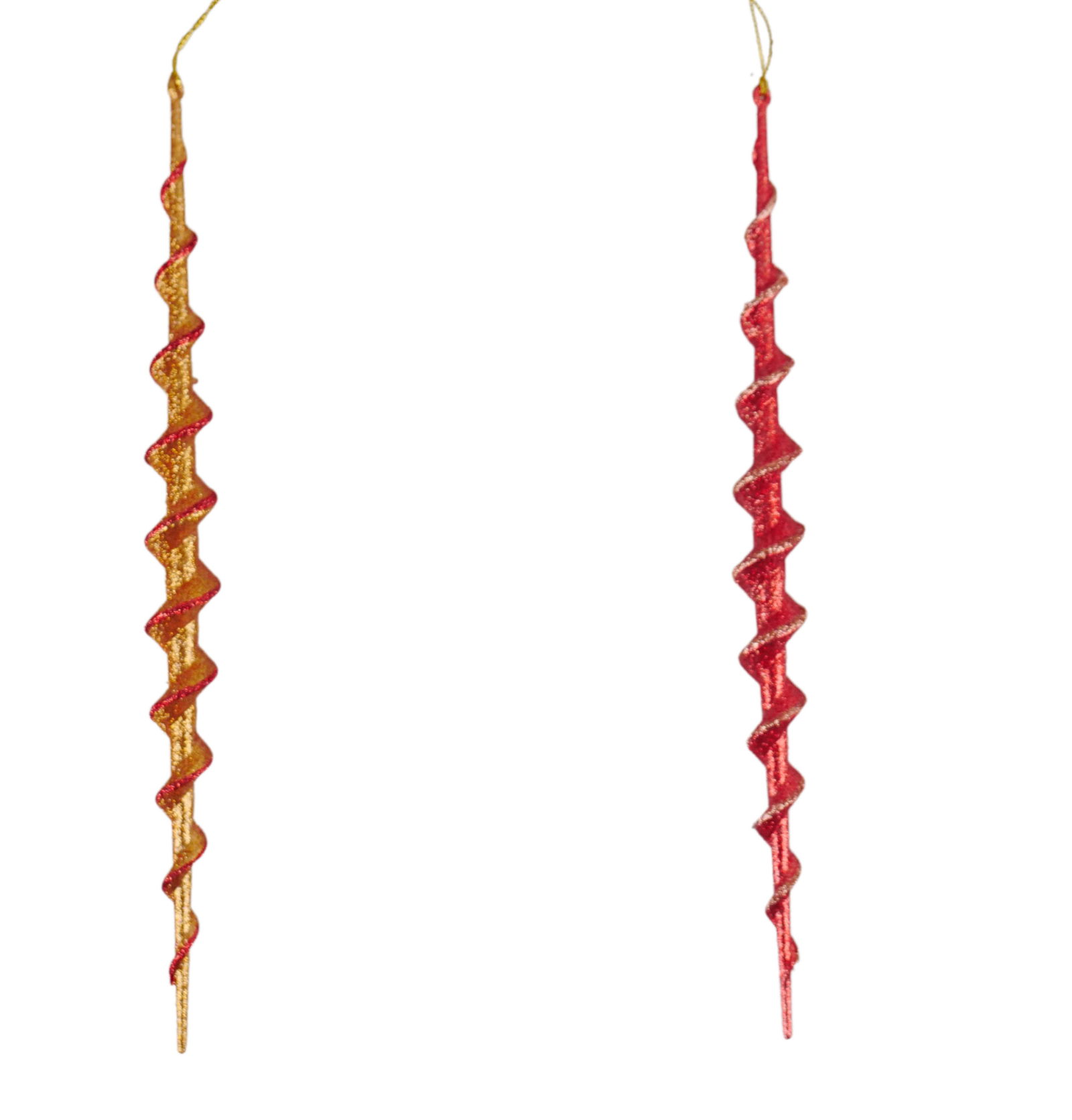 Kurt s adler Icicle Orna X 2. II 5x5x10 cm kerstornament - 
