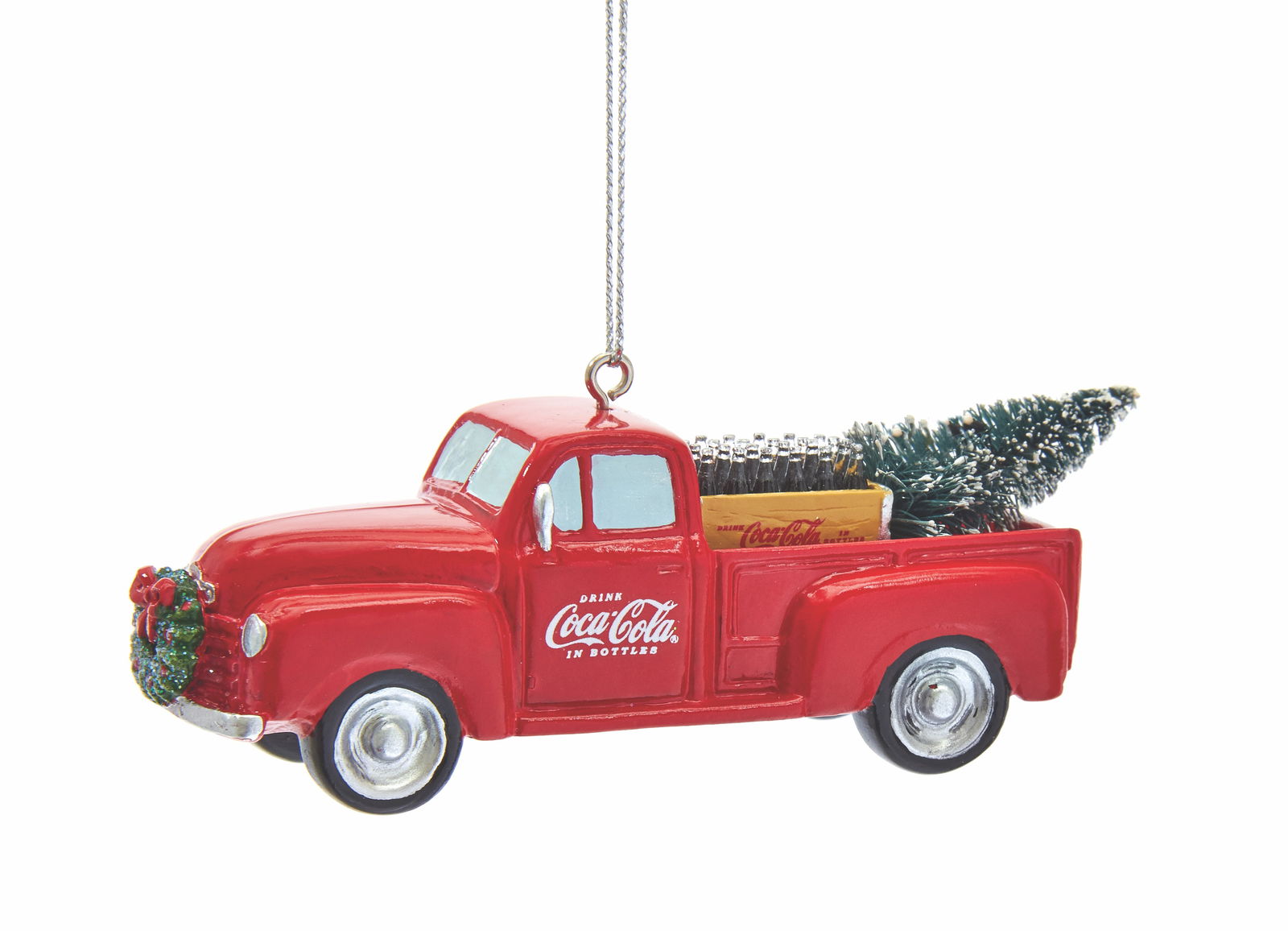 Kurt s adler 1.375 inch Resin Coca-Cola Truck Orn. Resin, Paint/Mica 10,16x3,175x3,4925 cm kerstornament - 