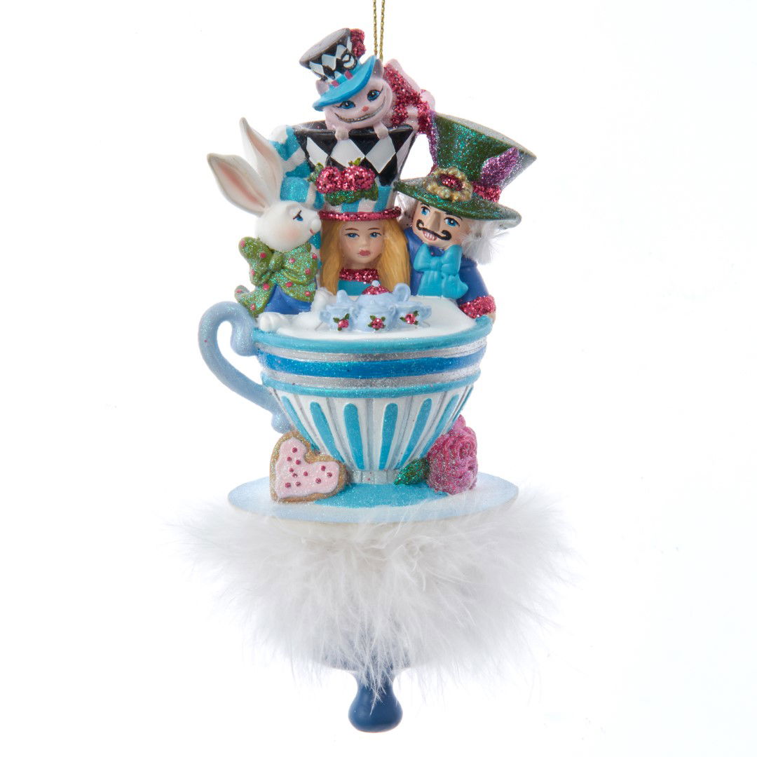 Kurt s adler 6.25 inch Hllywd Hats Alice Teaparty Orn 22,352x15,494x14,478 cm kerstornament - 