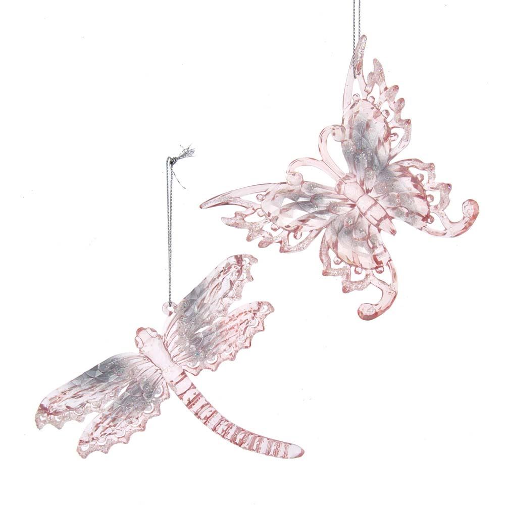 Kurt s adler Pink/Clear Butterfly& Dragonfly 4.9 Inch - 