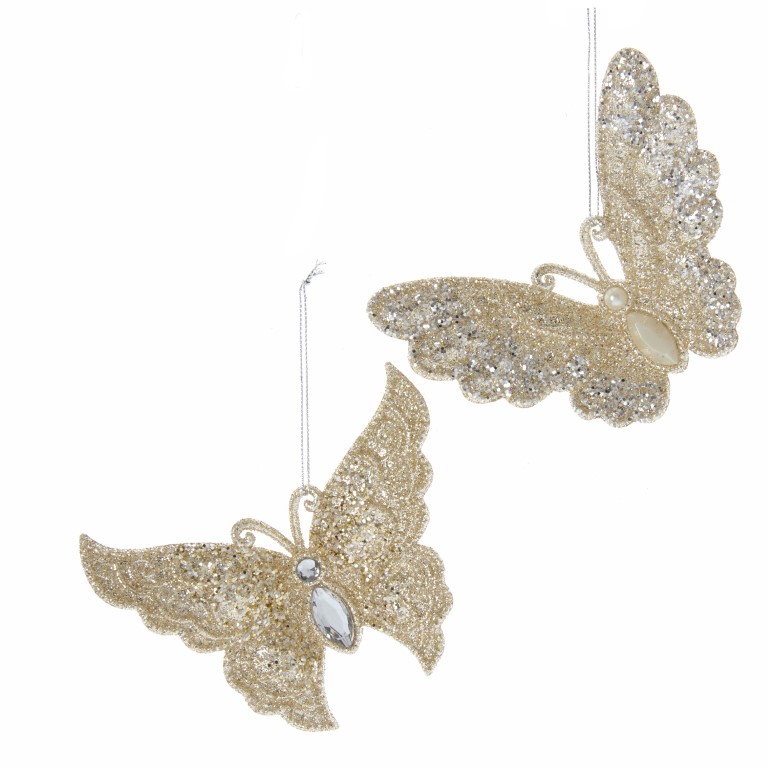 Kurt s adler Orn.plc vlinder goud l10cm - 