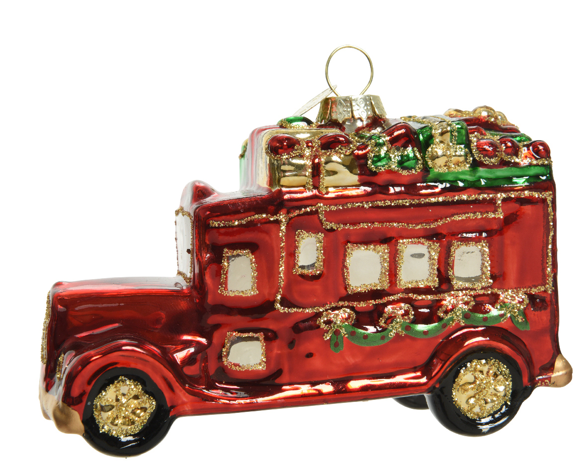 Decoris Auto glas l4.50b10.50h7cm rood - 