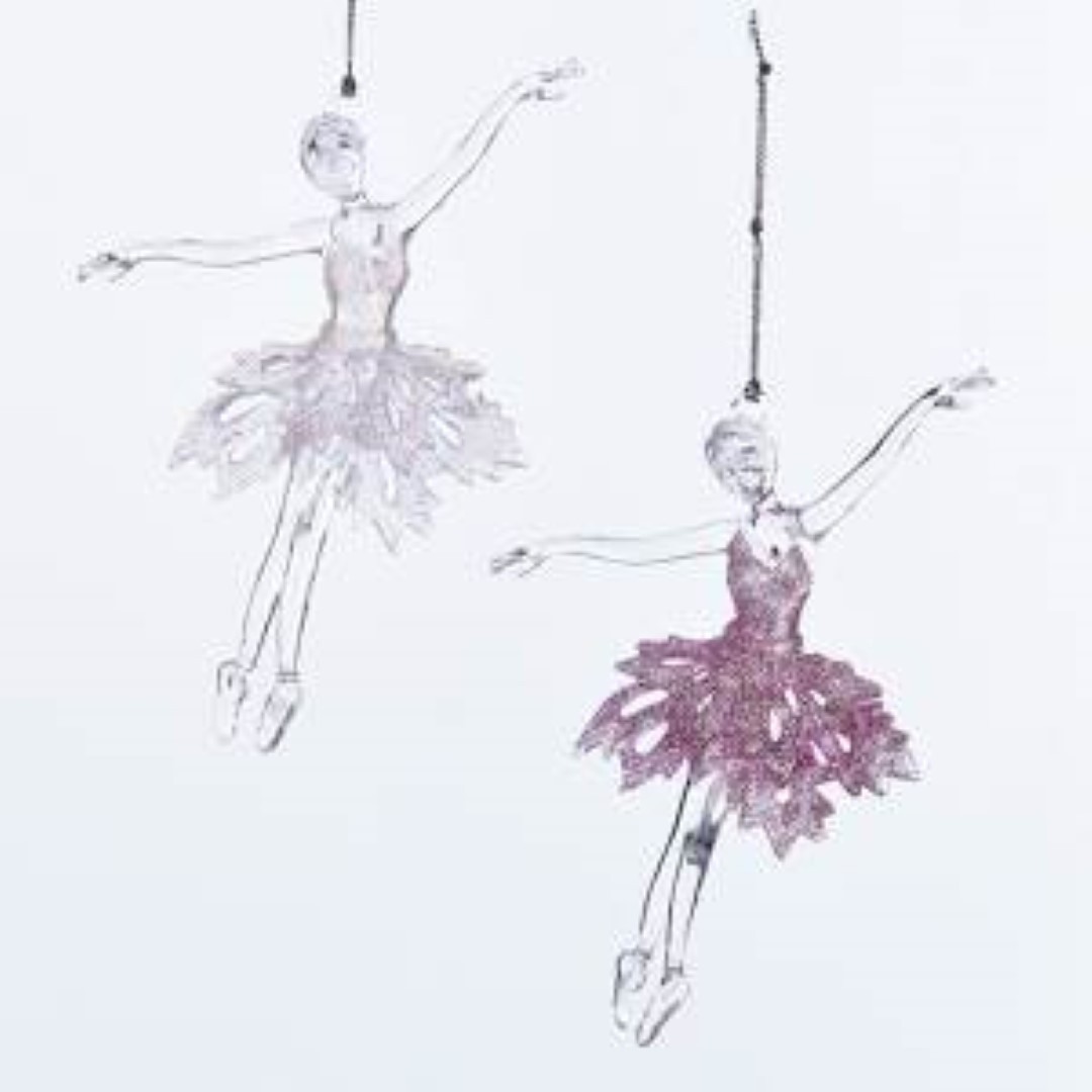Kurt s adler Ballet Girl Acrylic Pink & White 6 Inch - 