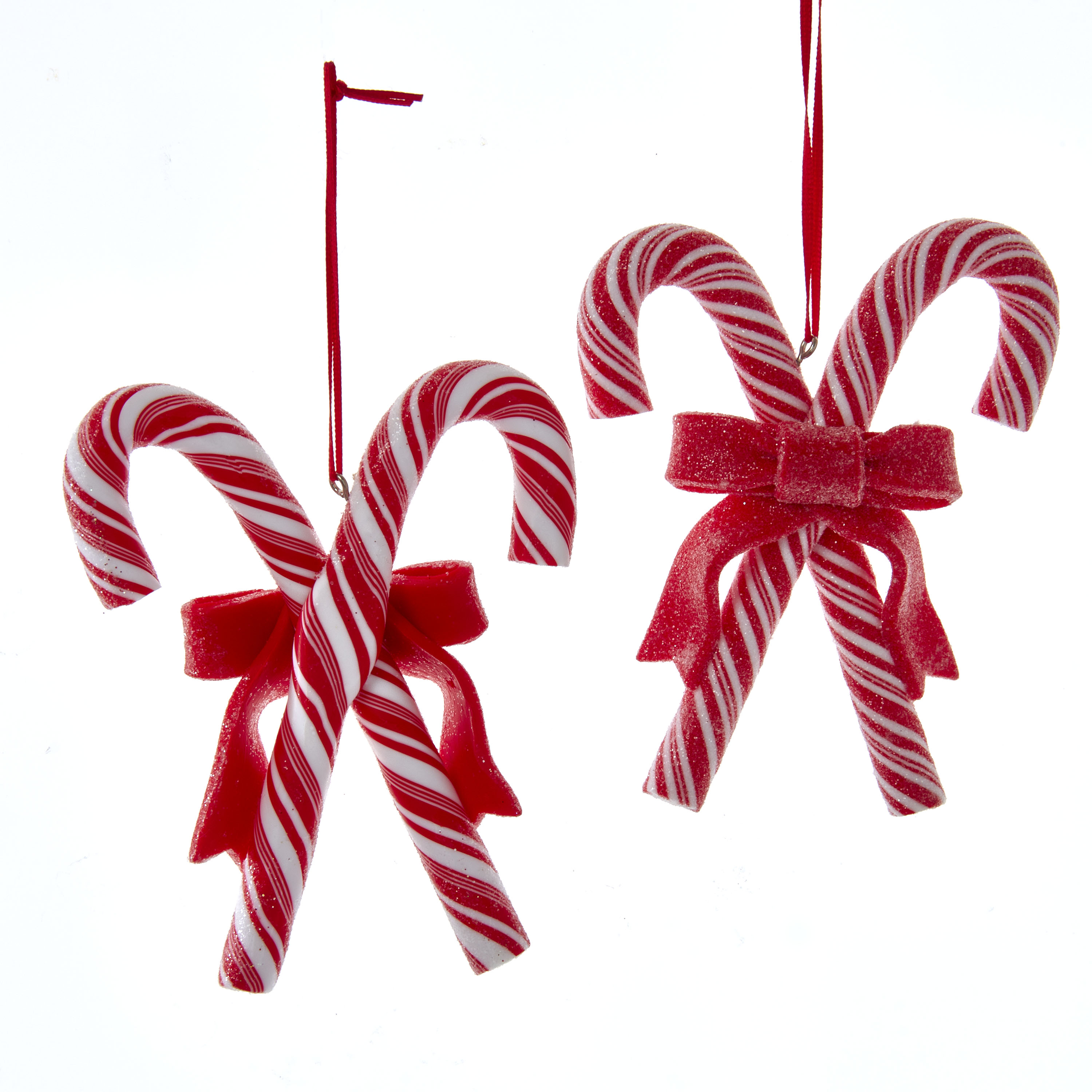 Kurt s adler Ornament plastic zuurstok rood wit l10cm - 