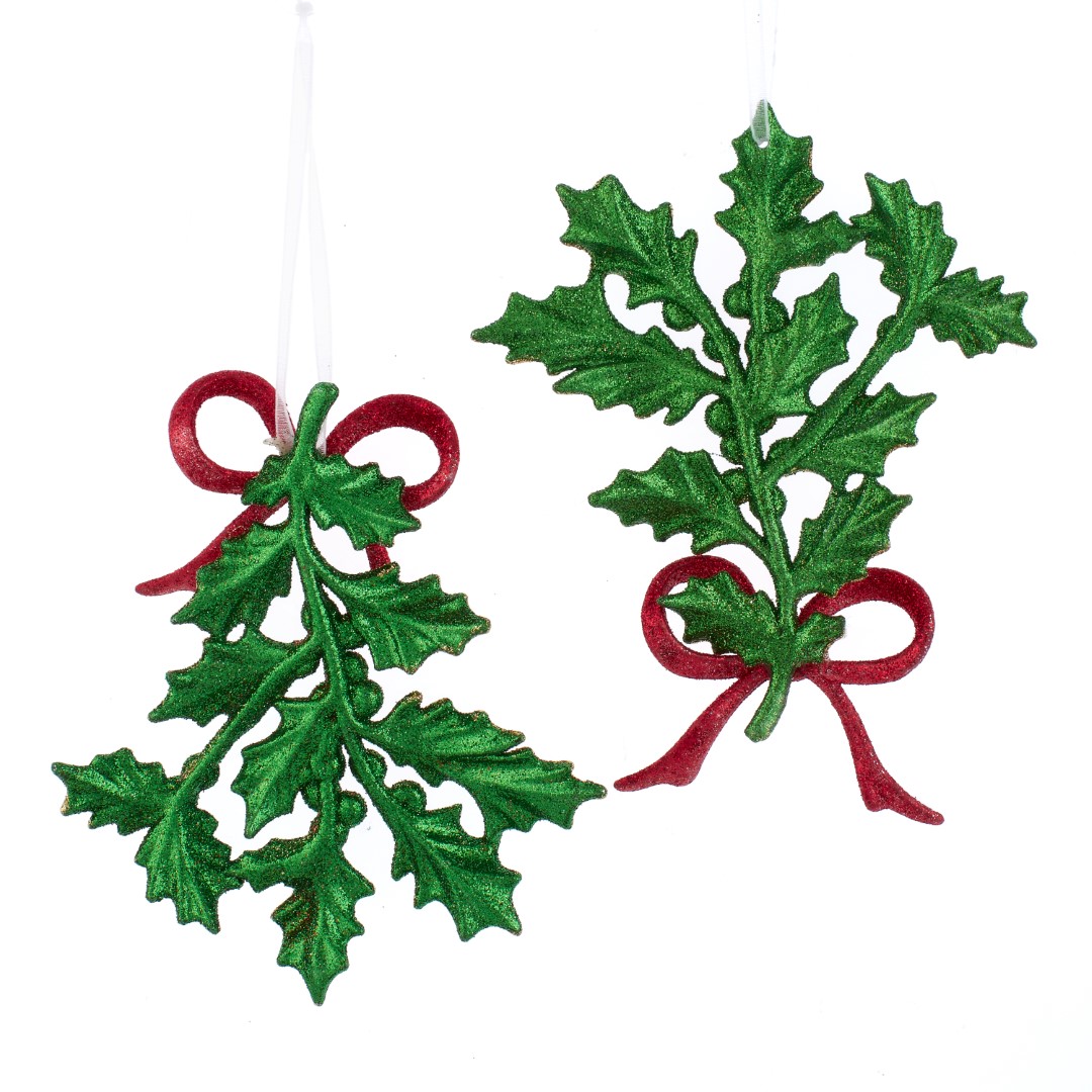 Kurt s adler Ornament plastic groen blad l12cm - 