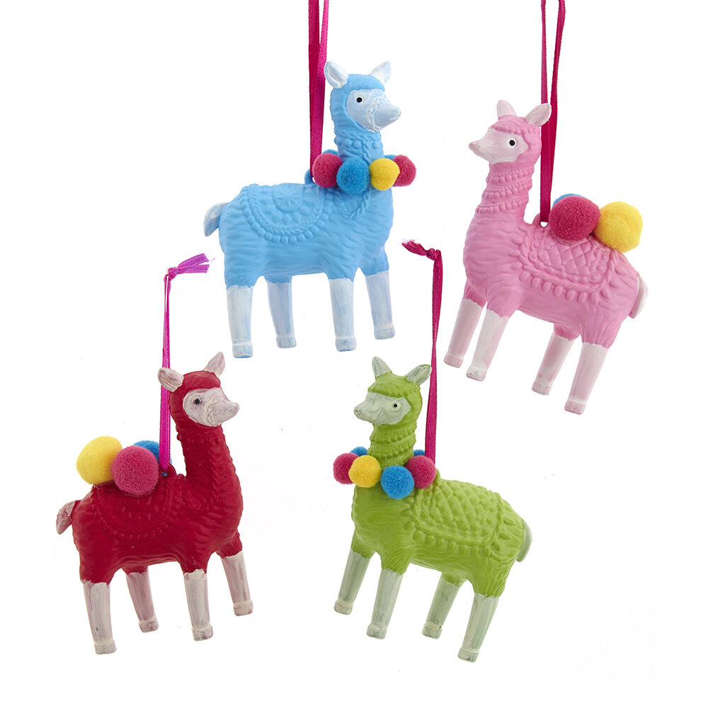 Kurt s adler Plastic Alpaca Ornament 3,9 inch - 