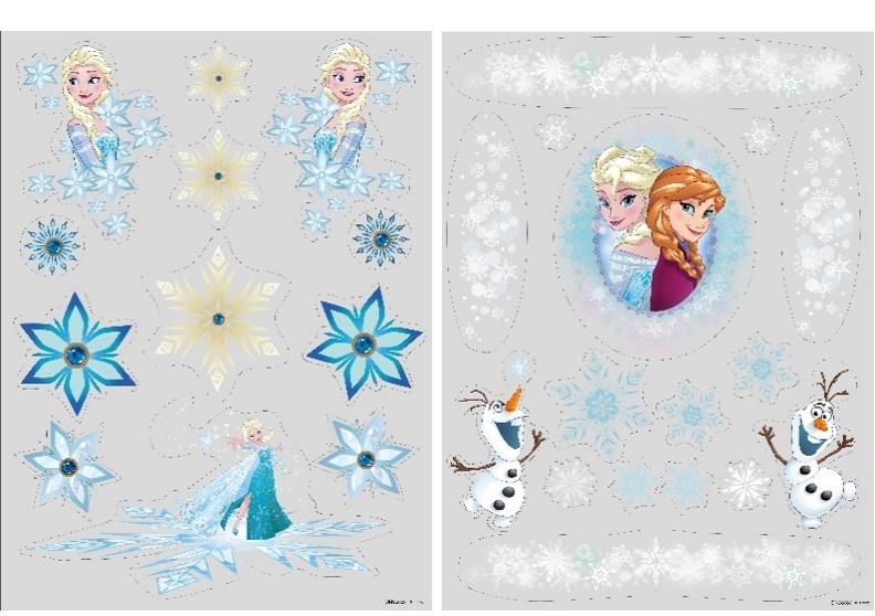 Kurt s adler Raamsticker plc frozen l42cm - 