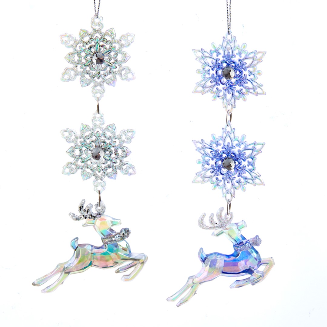 Kurt s adler Ornament plastic sneeuwvlok l13cm - 