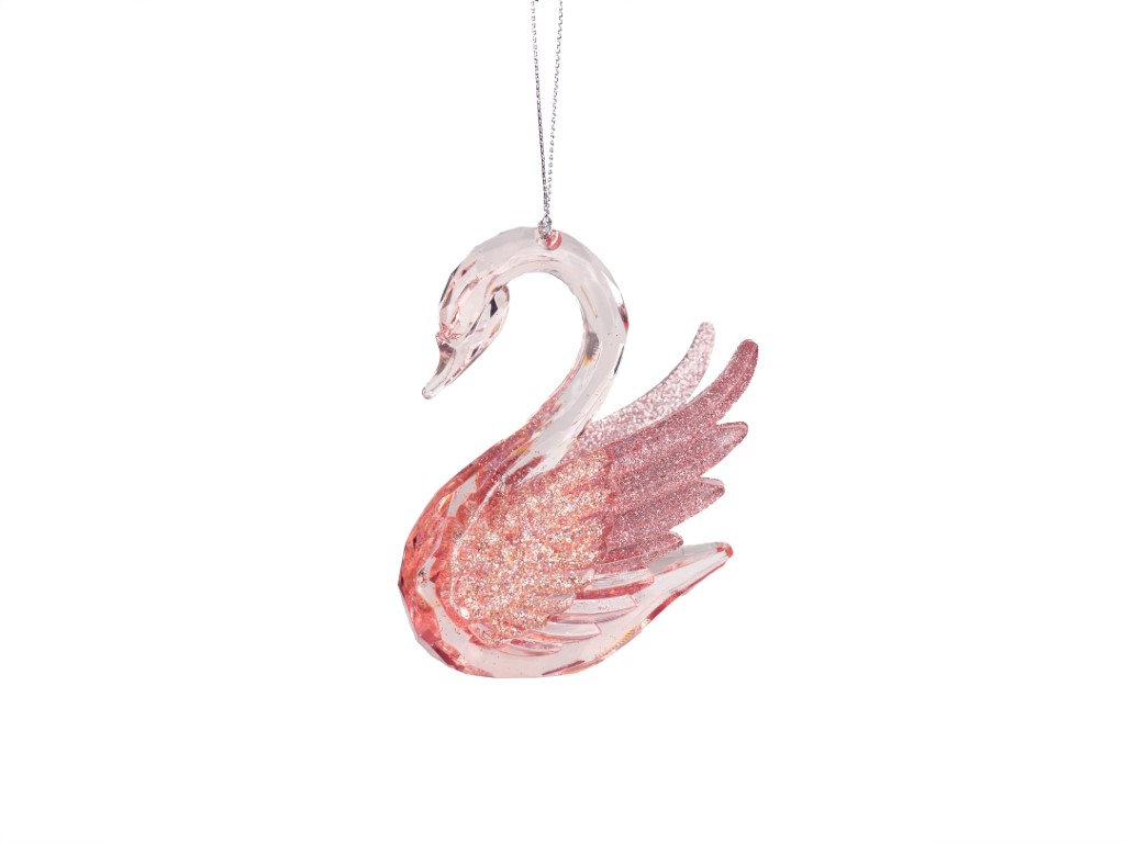 Kurt s adler Orn.plc zwaan roze l7cm - 