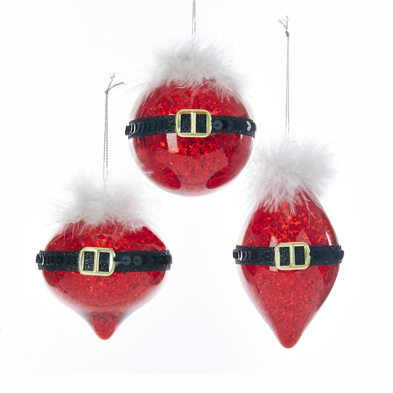 Kurt s adler Orn.glas kerstman bal l8cm - 