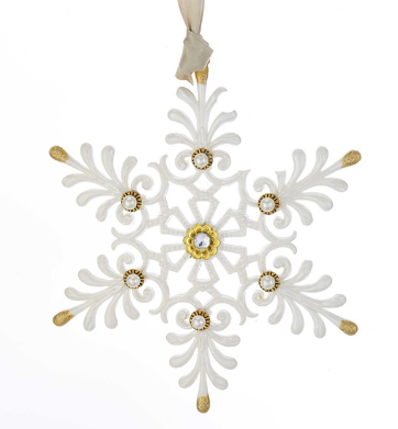 Kurt s adler Orn.pvc witgoud l15cm - 