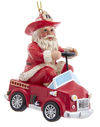 Kurt s adler Ornament pvc brandweerkerstman h9cm - 