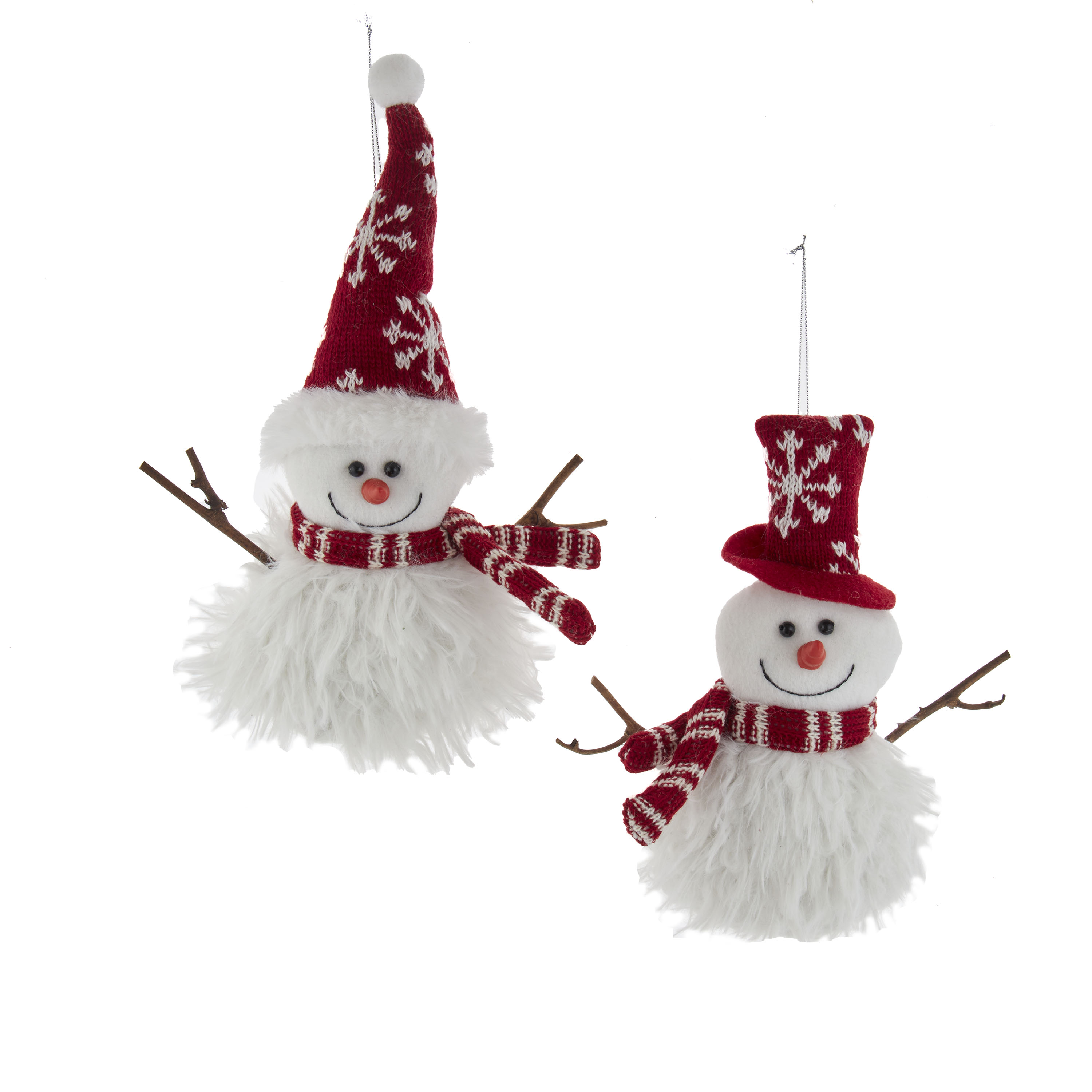 Kurt s adler Ornament polyester sneeuwman l22.5cm - 