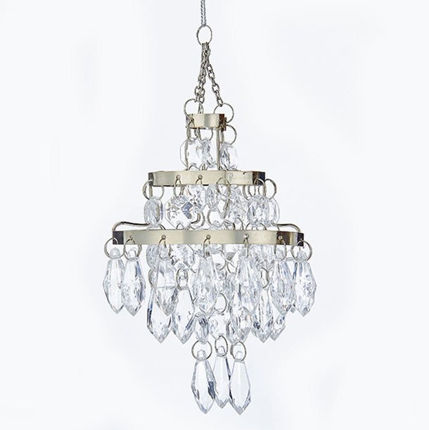 Kurt s adler Clear Bead Chandelier Ornament 2,75 inch - 