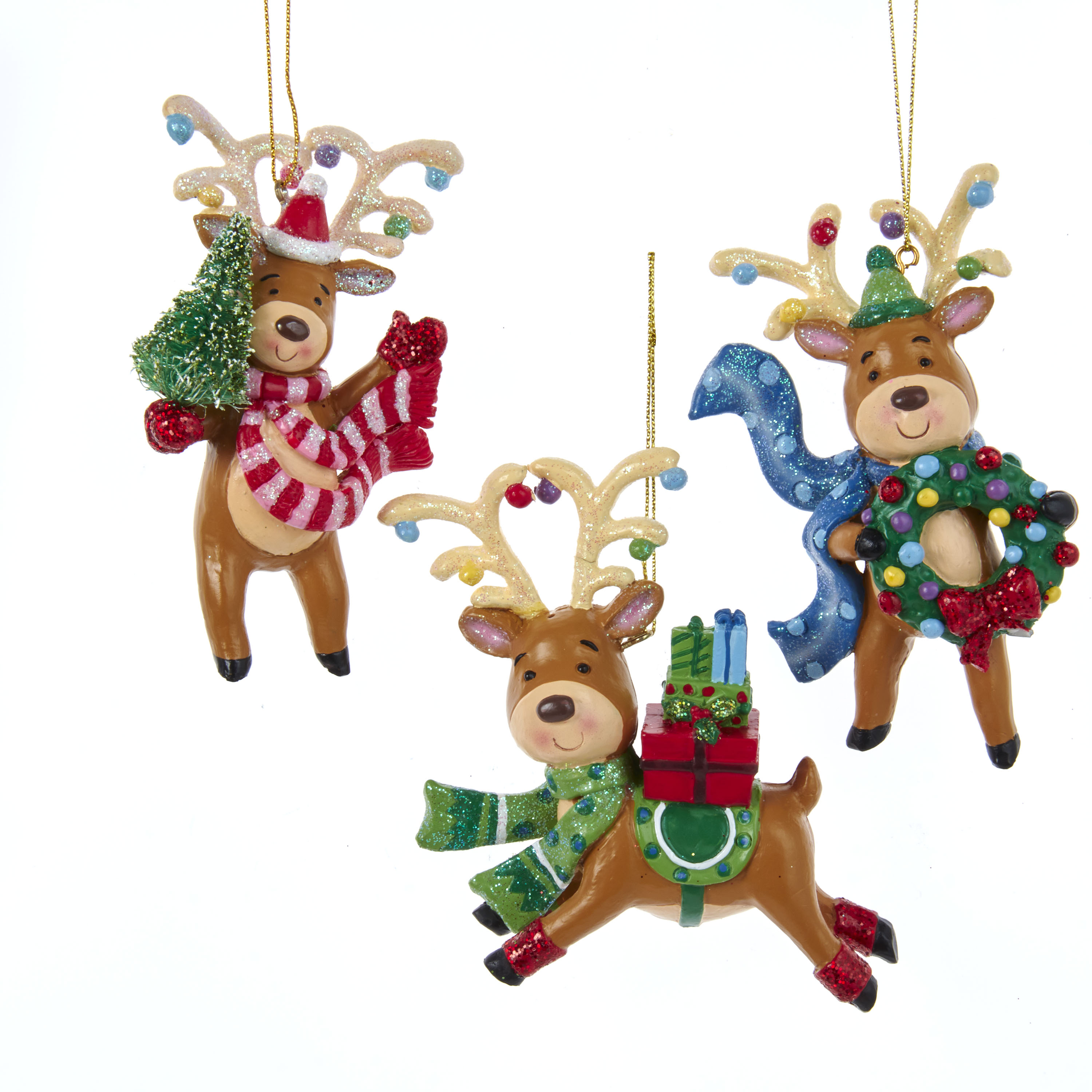 Kurt s adler Ornament plastic rendier l10cm II - 