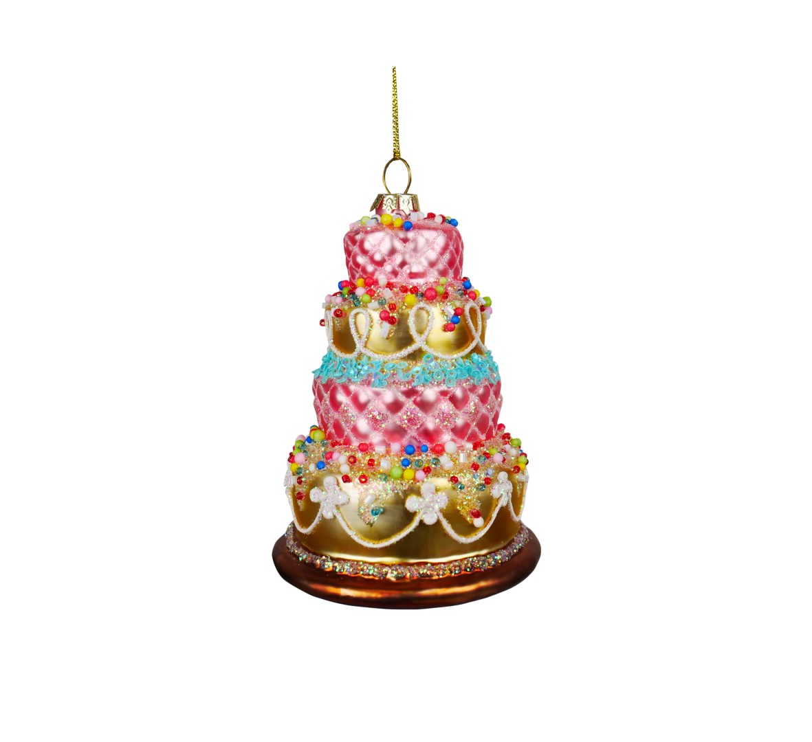 Kurt s adler Ornament glas 4 lagen taart l16cm - 