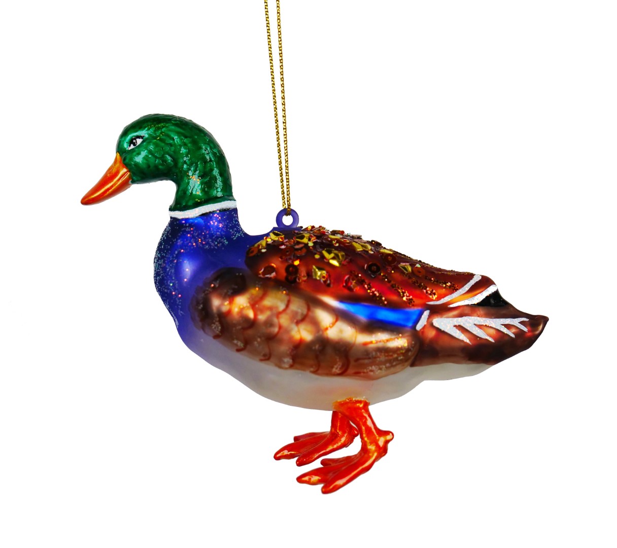 Kurt s adler Ornament glas eend l12cm - 
