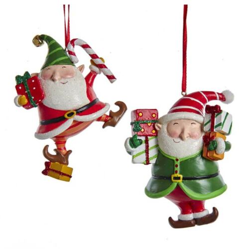 Kurt s adler Resin Elf Gifts Ornament 3,7 inch - 