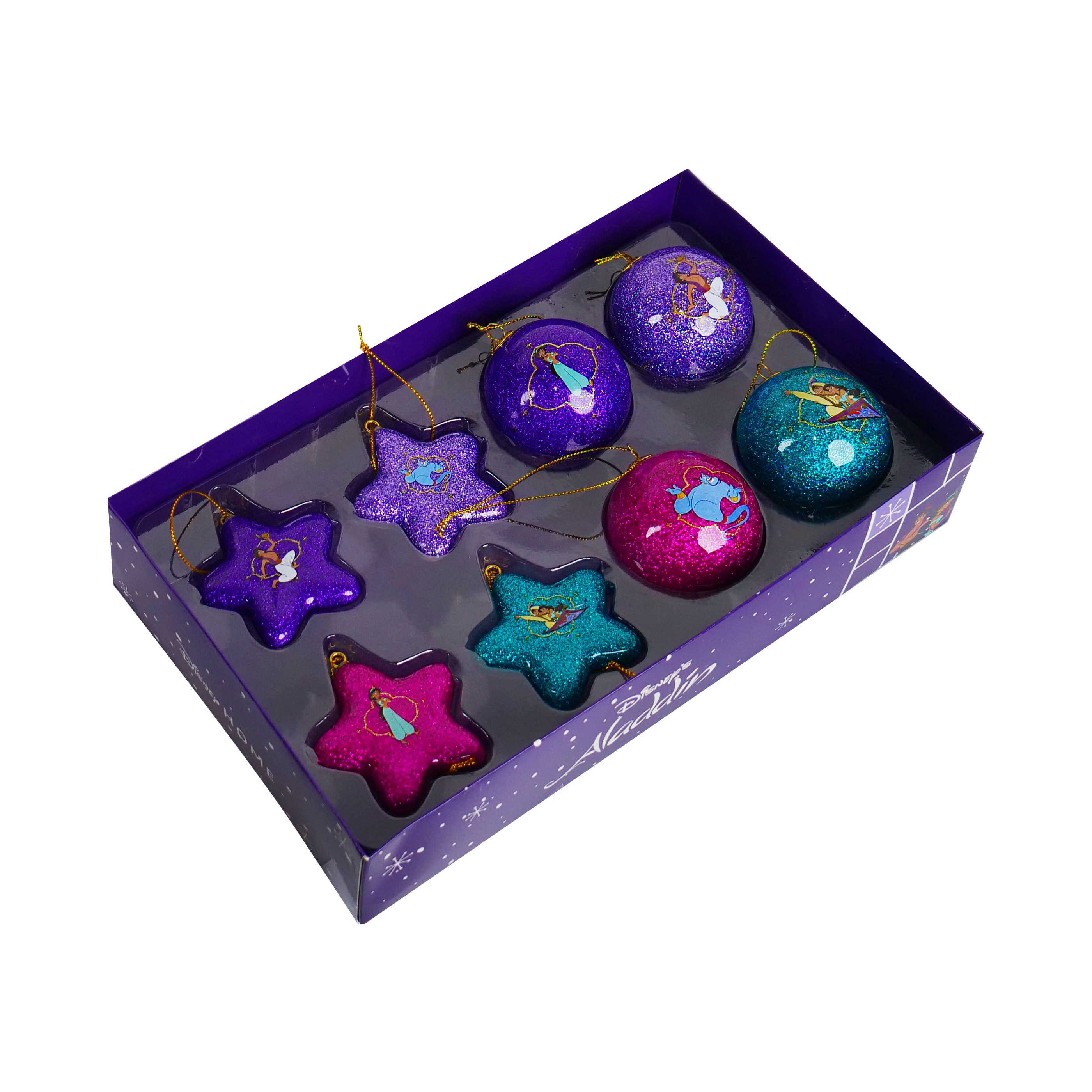 Kurt s adler Box kerstbal plastic 60mm aladdin 8st - 
